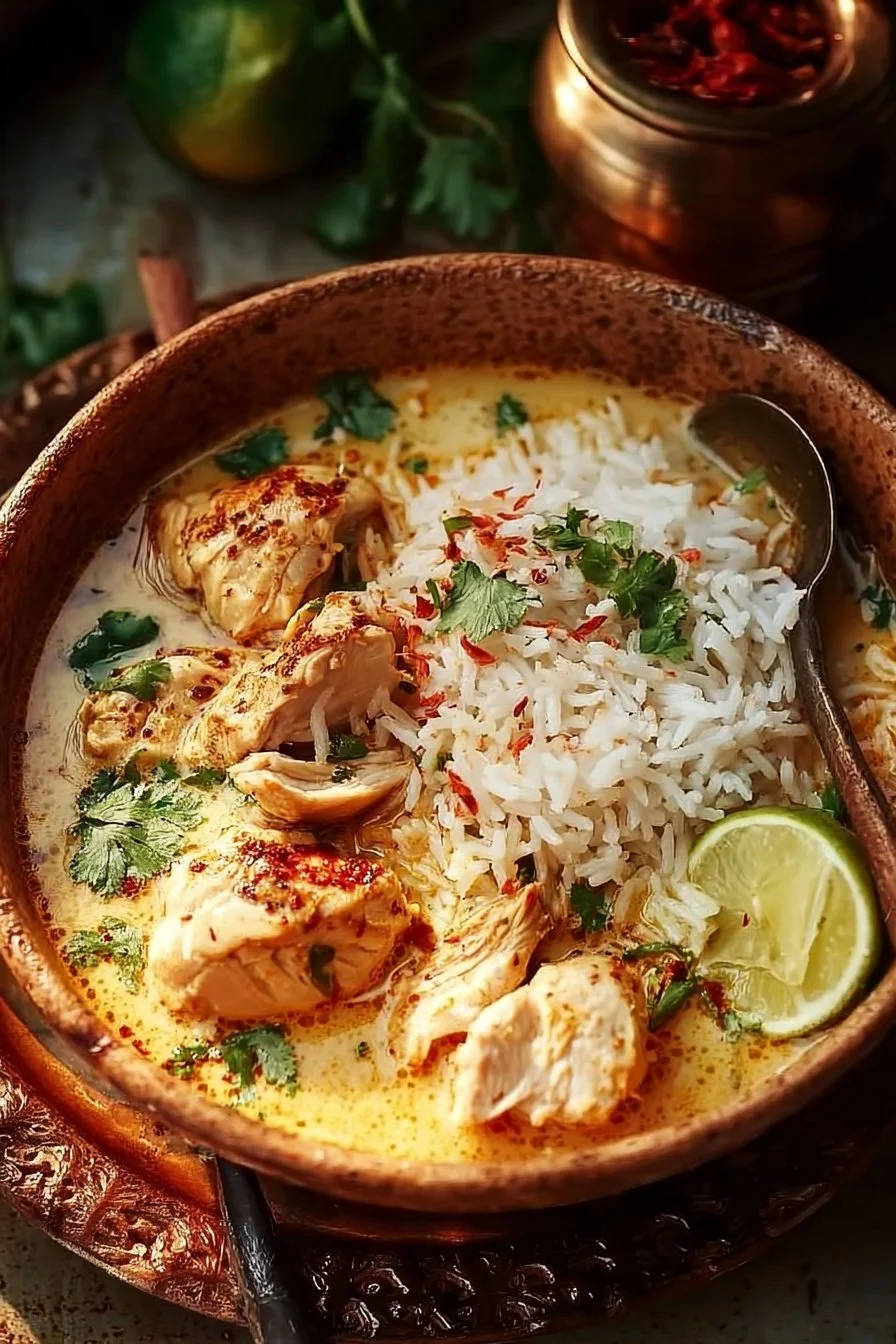 Coconut Chicken Brothy Rice: A Cozy One-Pot Delight!