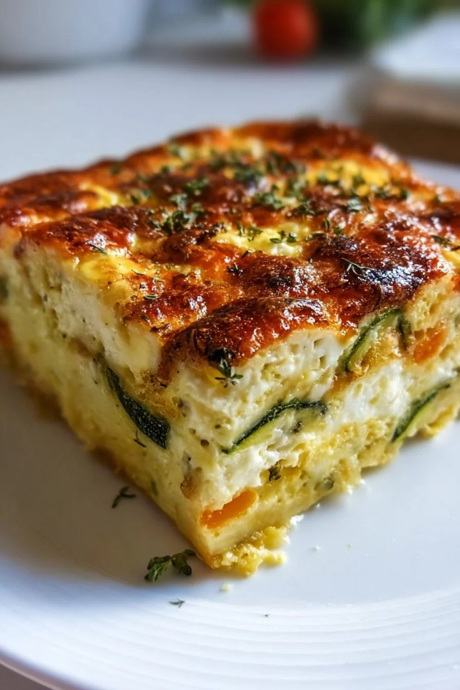 Delicious Cottage Cheese and Veggie Bake, a wholesome comfort food dish