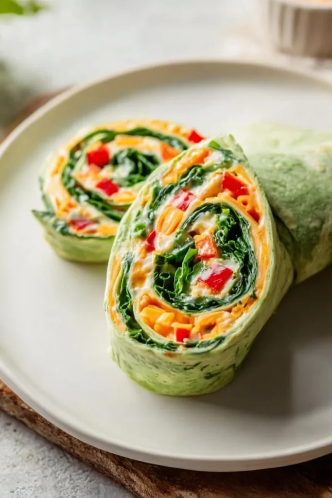 Colorful pinwheels made with cozy scarf material for the holiday season.