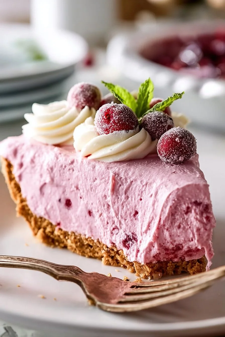 Cranberry Mousse Pie