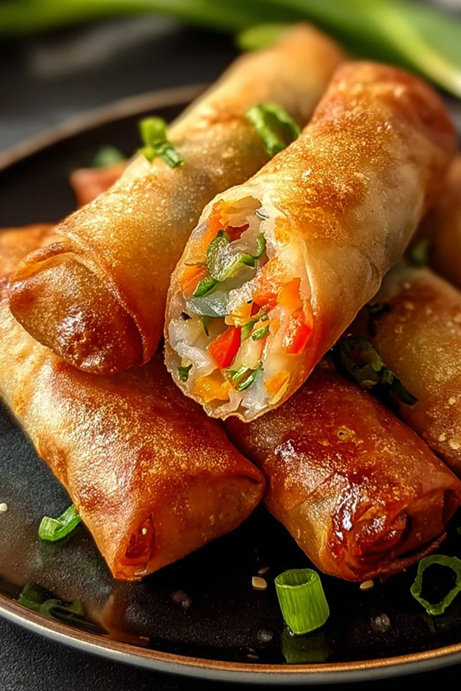 Crispy Rice Paper Spring Rolls