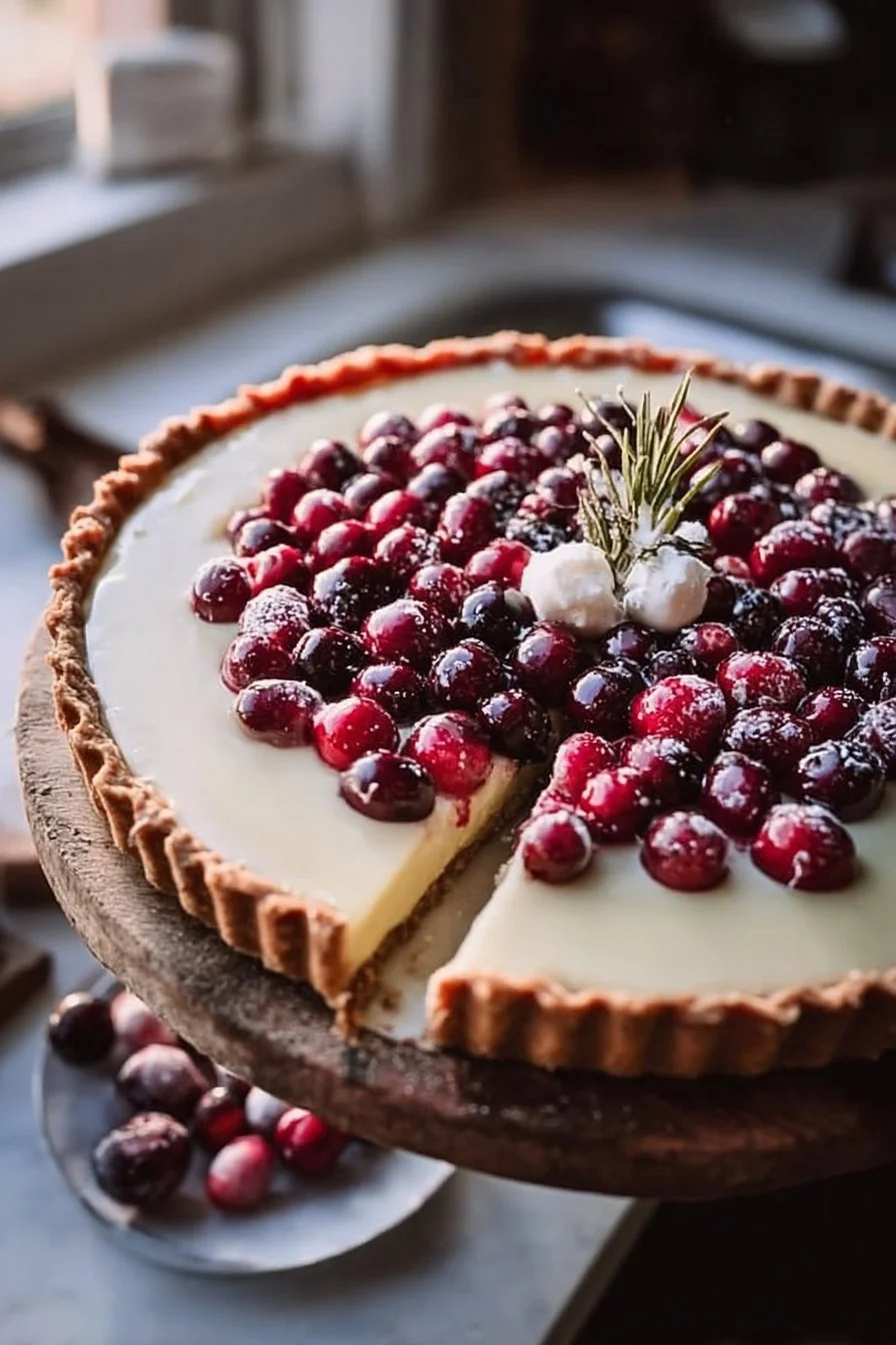 Delight Fuel Dessert Recipes: White Chocolate Cranberry Tart Made Simple