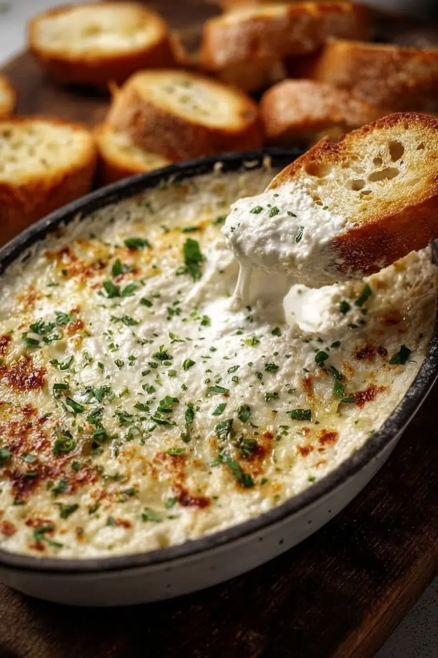 Gooey Garlic Bread Dip for Your Next Cozy Gathering