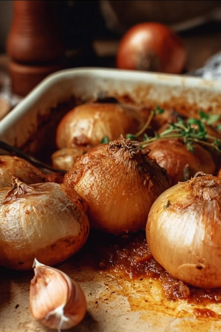 Greek Stuffed Onions: Salantourmasi