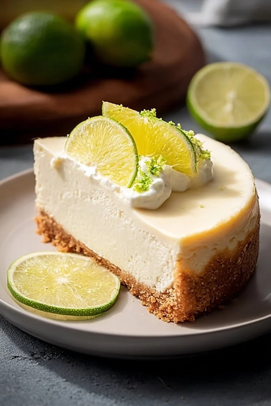 Greek Yogurt Lime Cheesecake