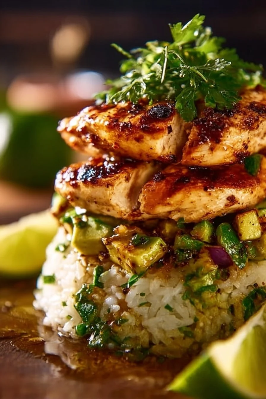 Honey Lime Chicken Stack