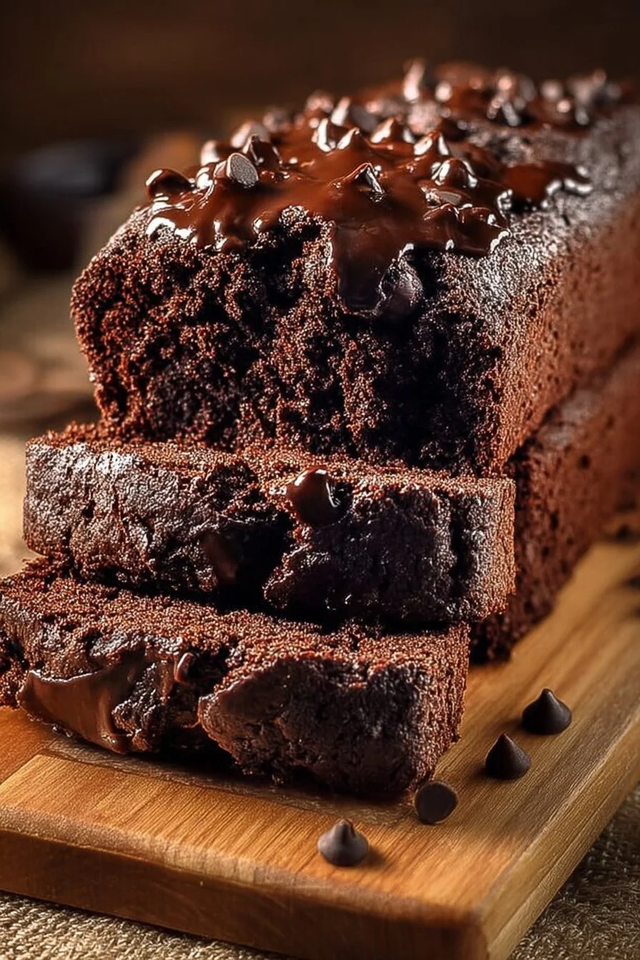 Hot Fudge Brownie Bread