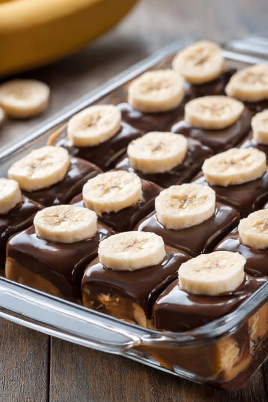 Delicious low calorie frozen banana snickers dessert recipe with healthy ingredients