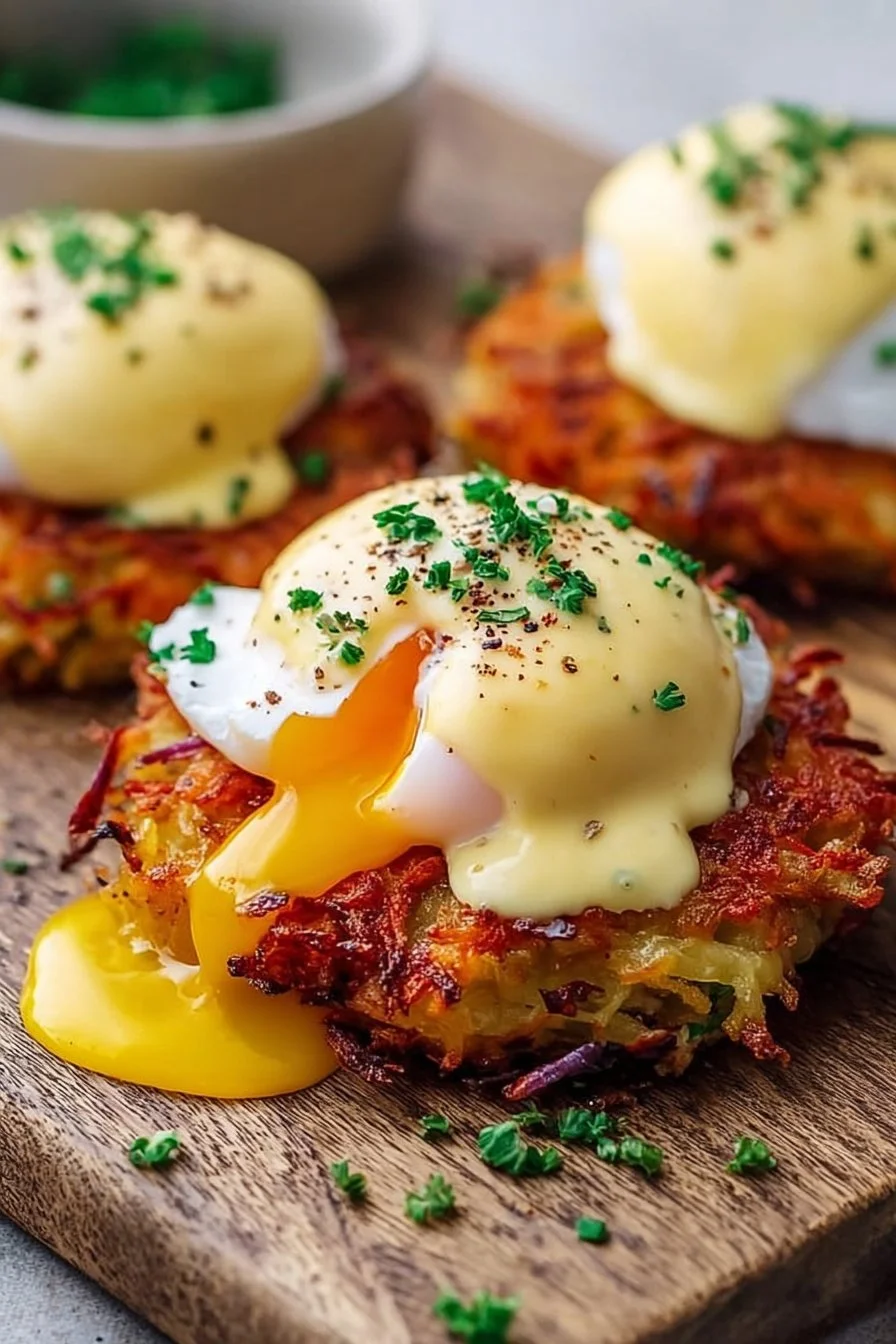 Mouthwatering Latke Eggs Benedict