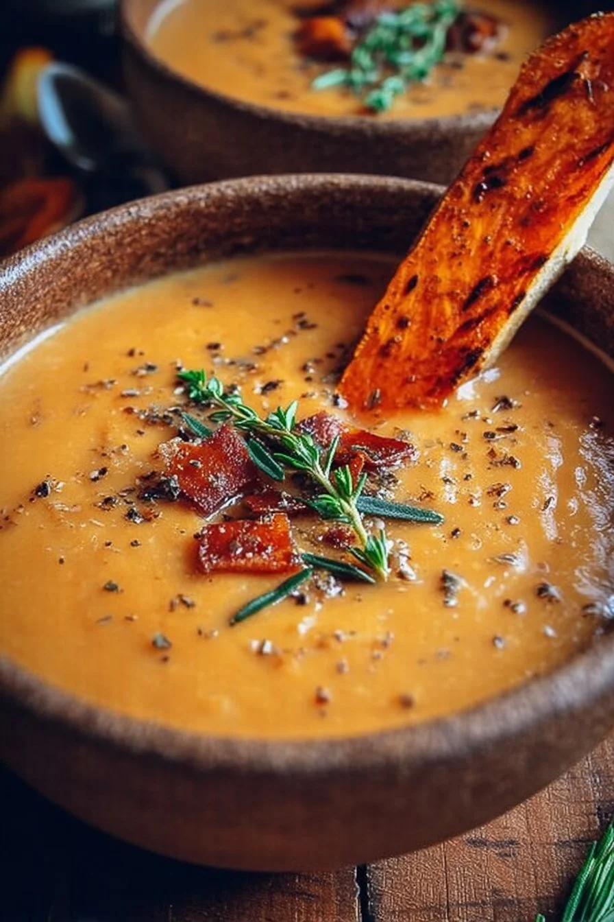 Savory Italian Sweet Potato Soup
