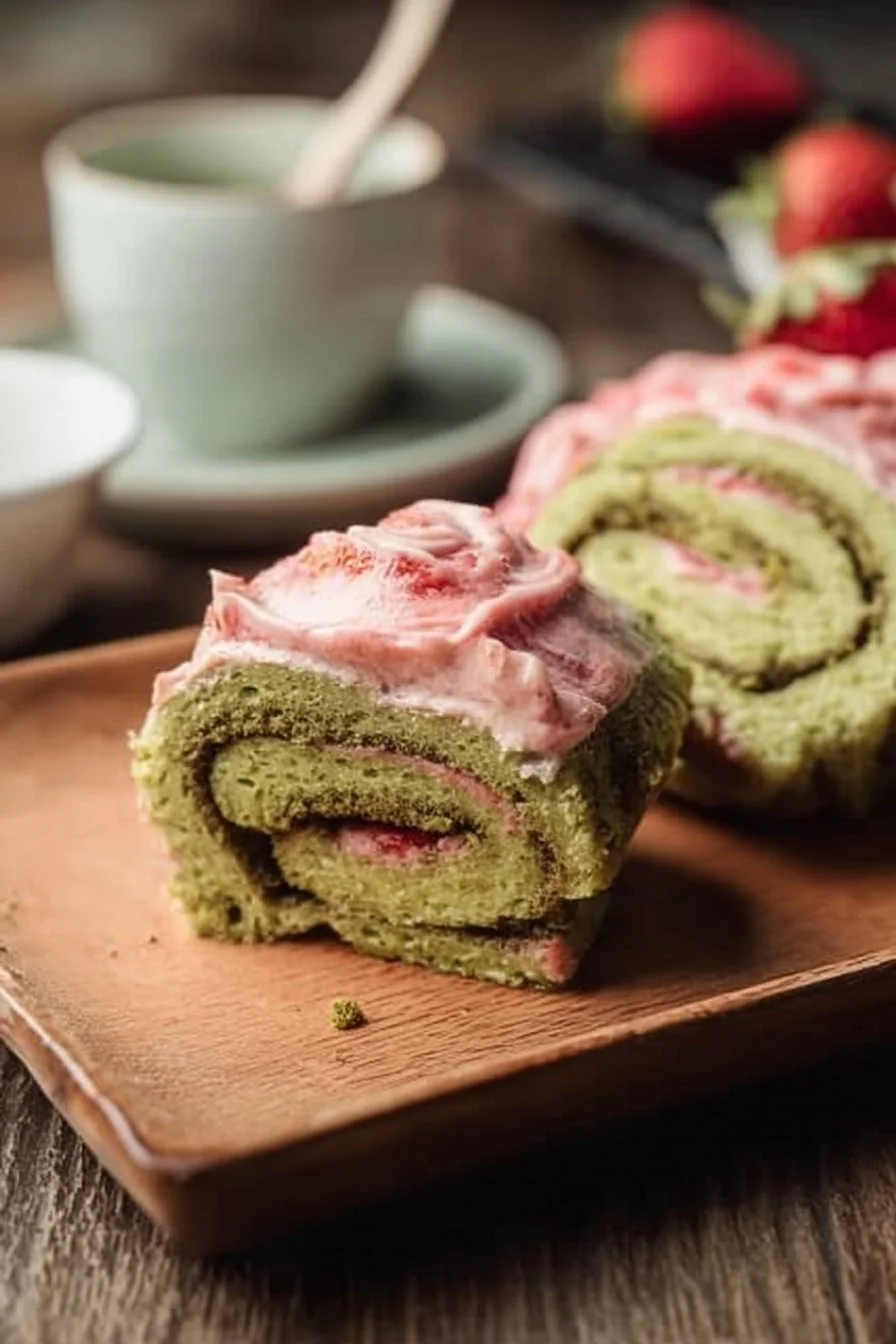 Strawberry Matcha Rolls