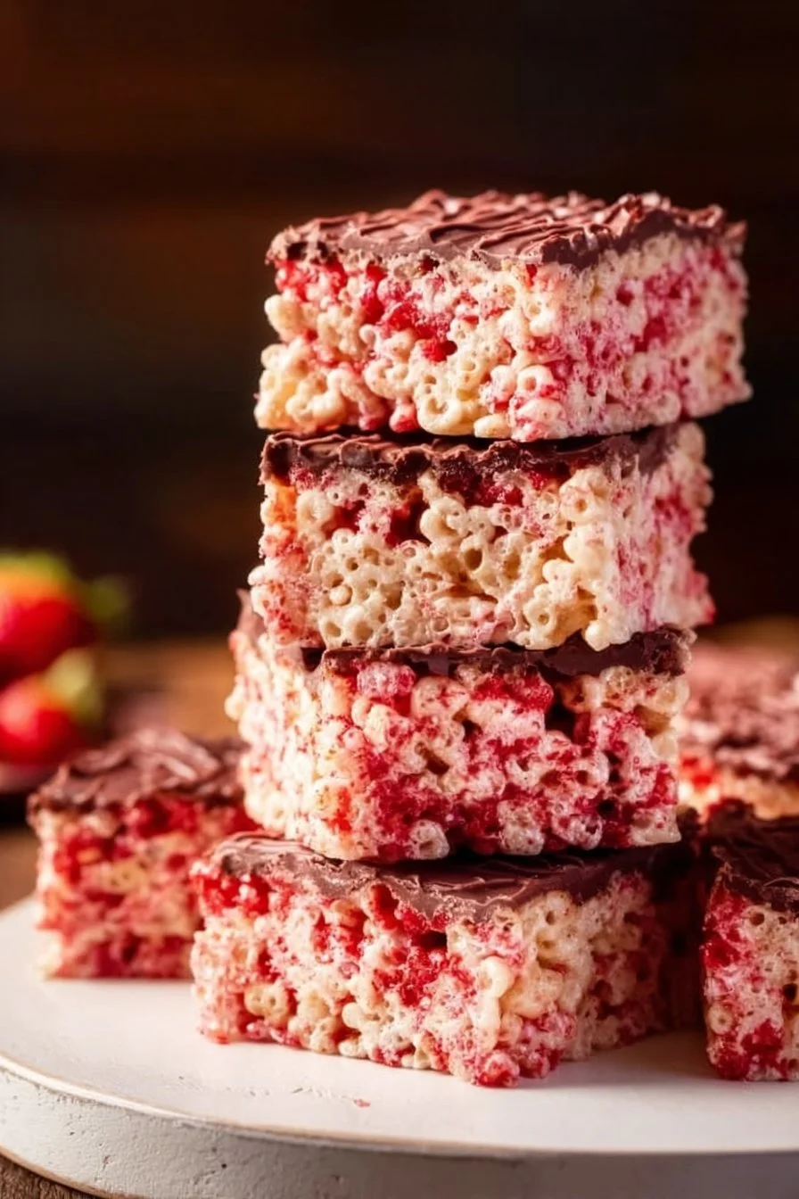 Strawberry Rice Krispie Treats
