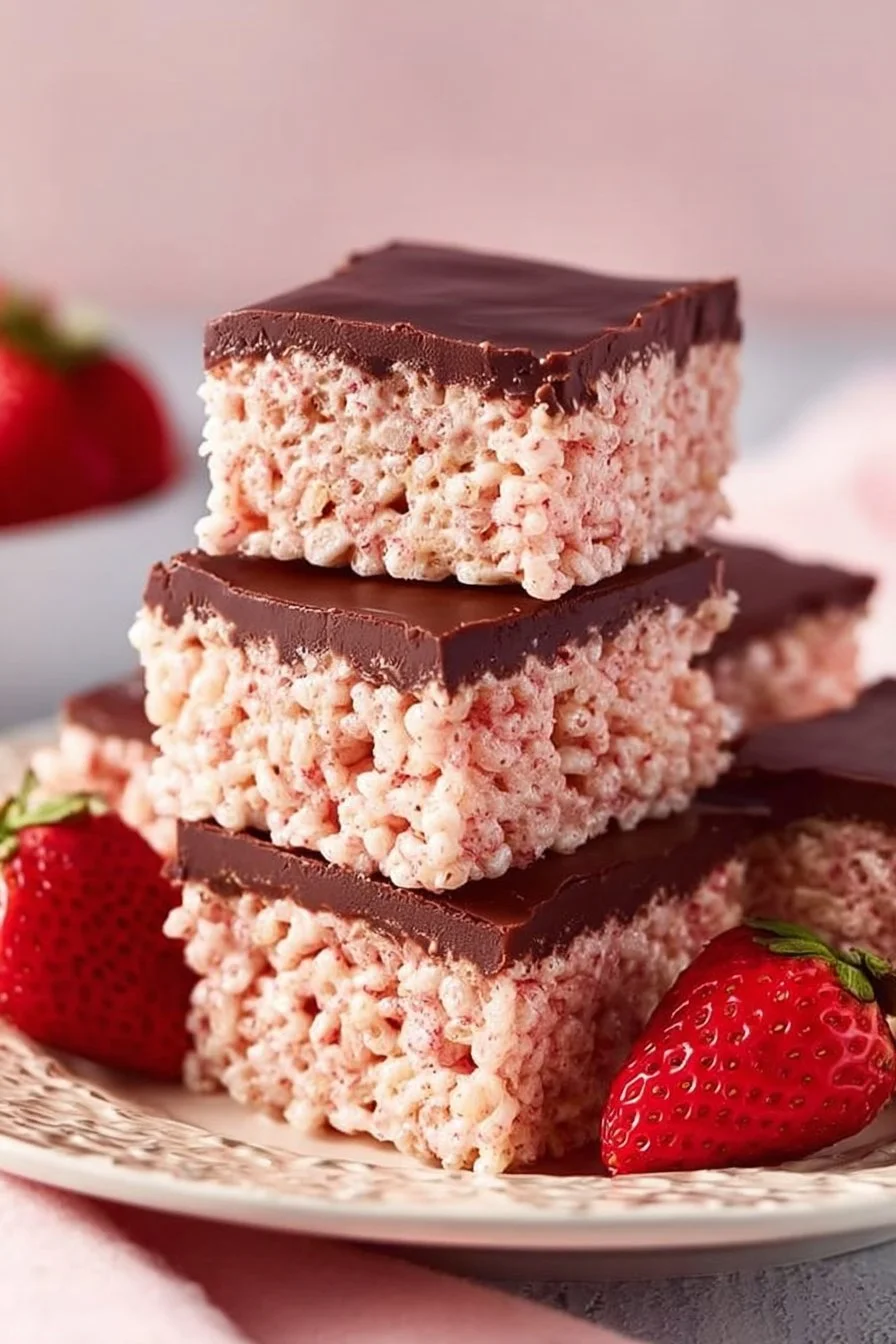 Strawberry Rice Krispie Treats