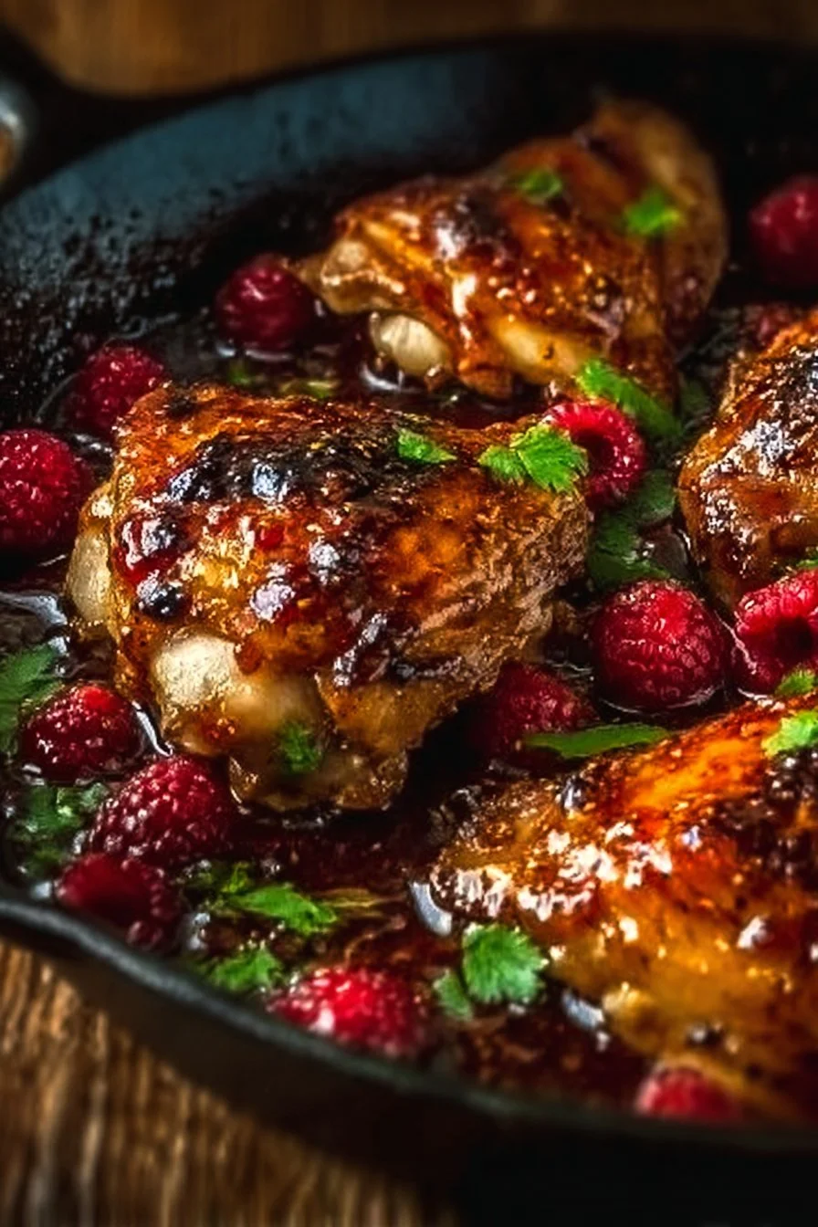 Sweet and Spicy Jalapeno Raspberry Chicken in Just 25 Minutes