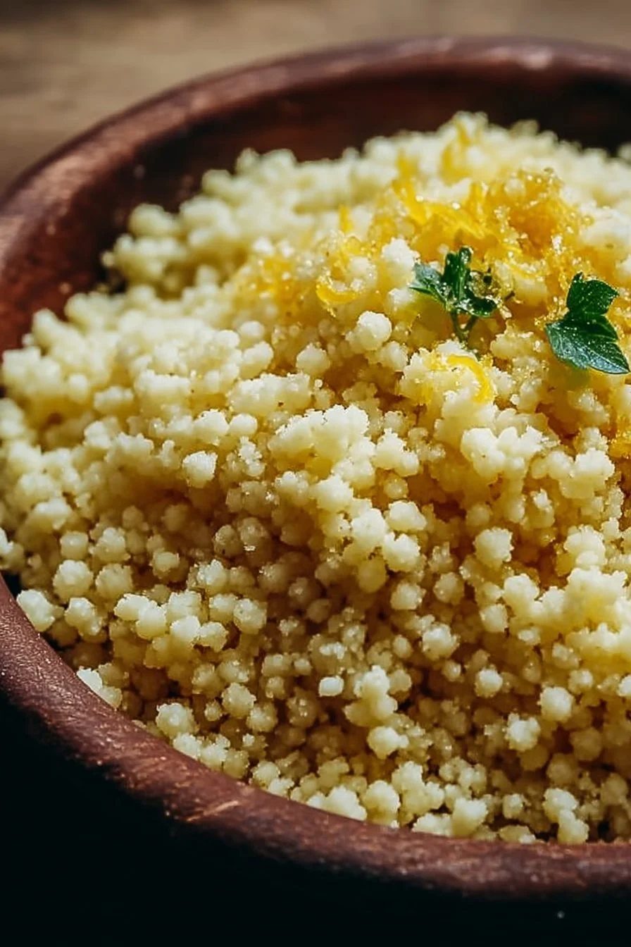Zesty Lemon Parmesan Couscous