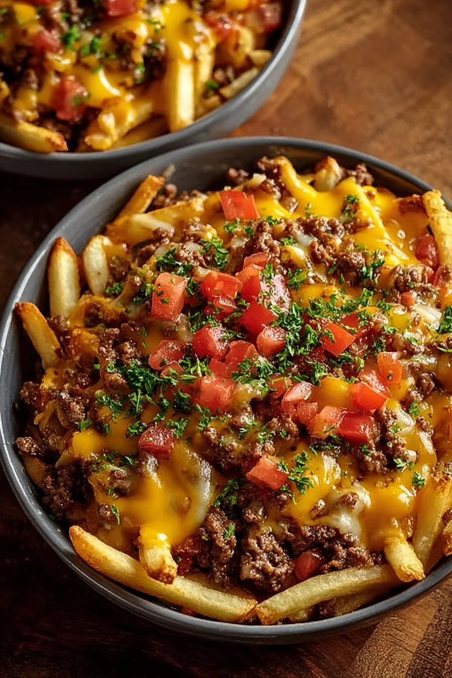 Cheeseburger French Fry Casserole