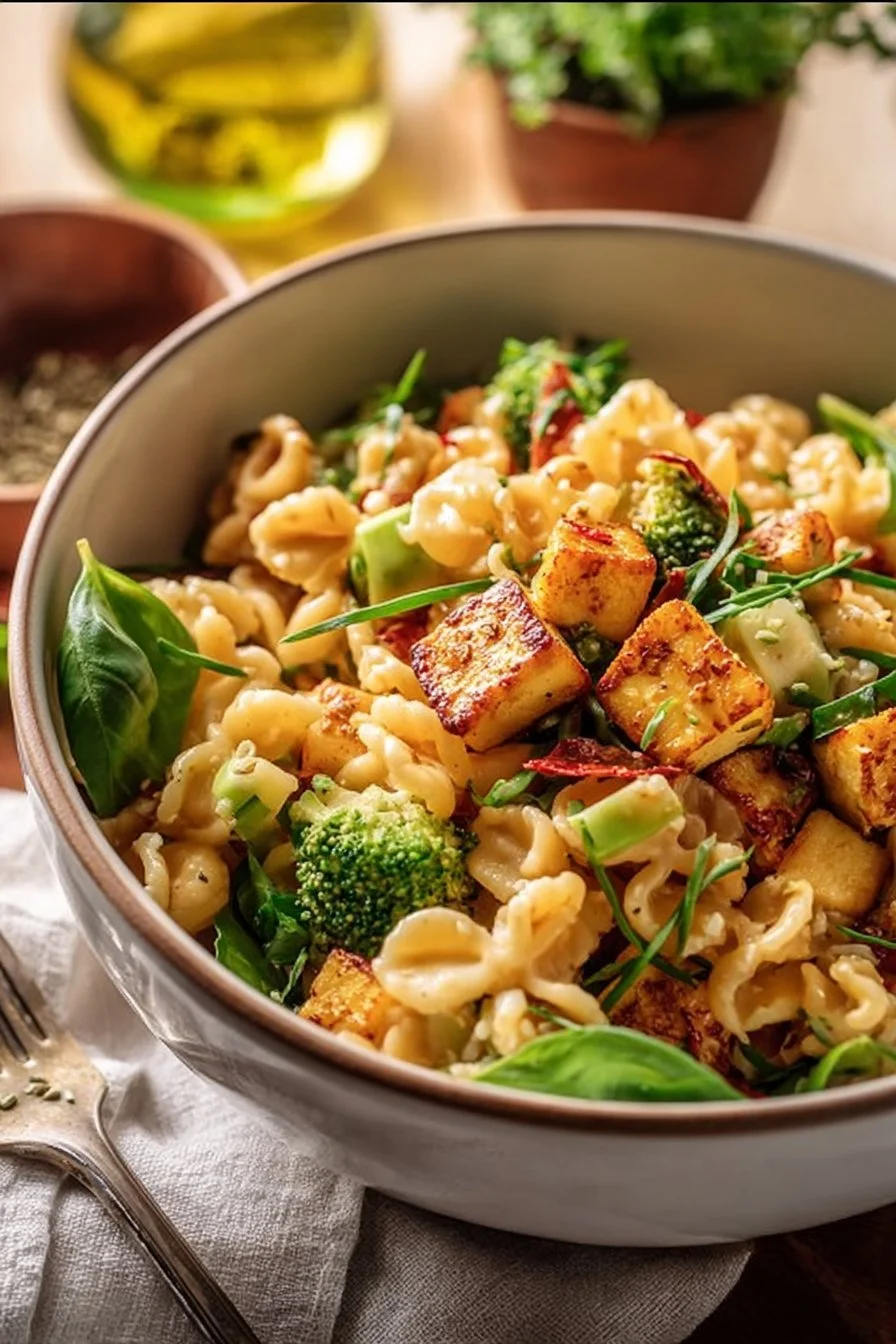 Easy Halloumi Pasta Salad