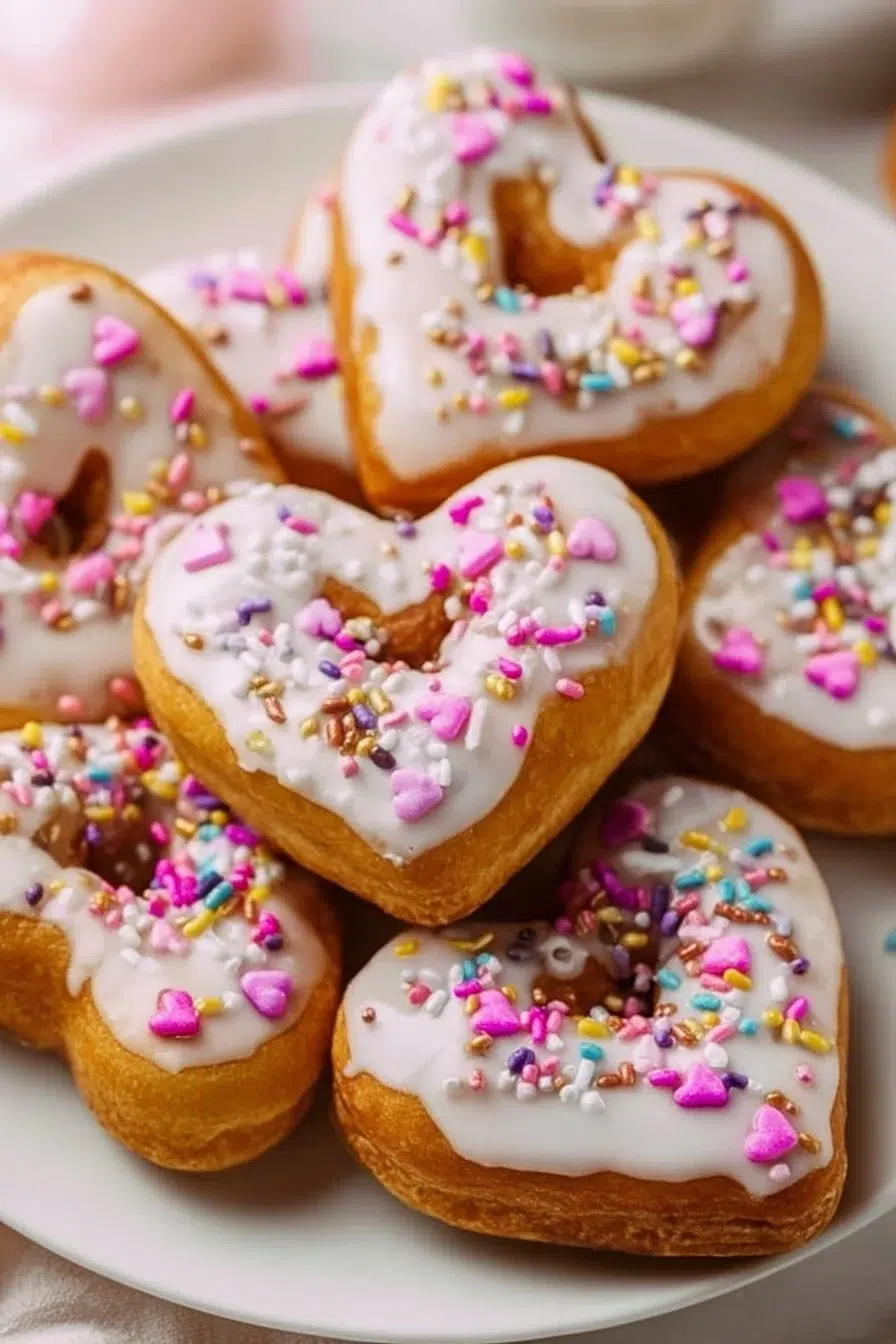 Heart Shaped Donuts Recipe
