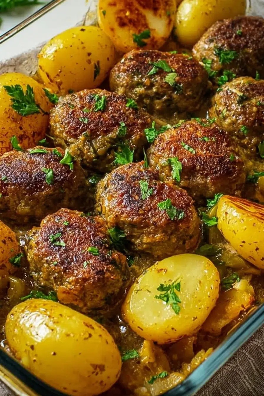 Delicious tahini kofta served with fresh vegetables and sauce