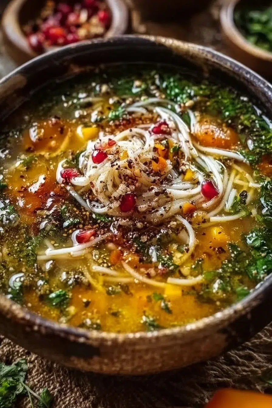Nutritious Persian Noodle Soup for Cozy Comfort Anytime