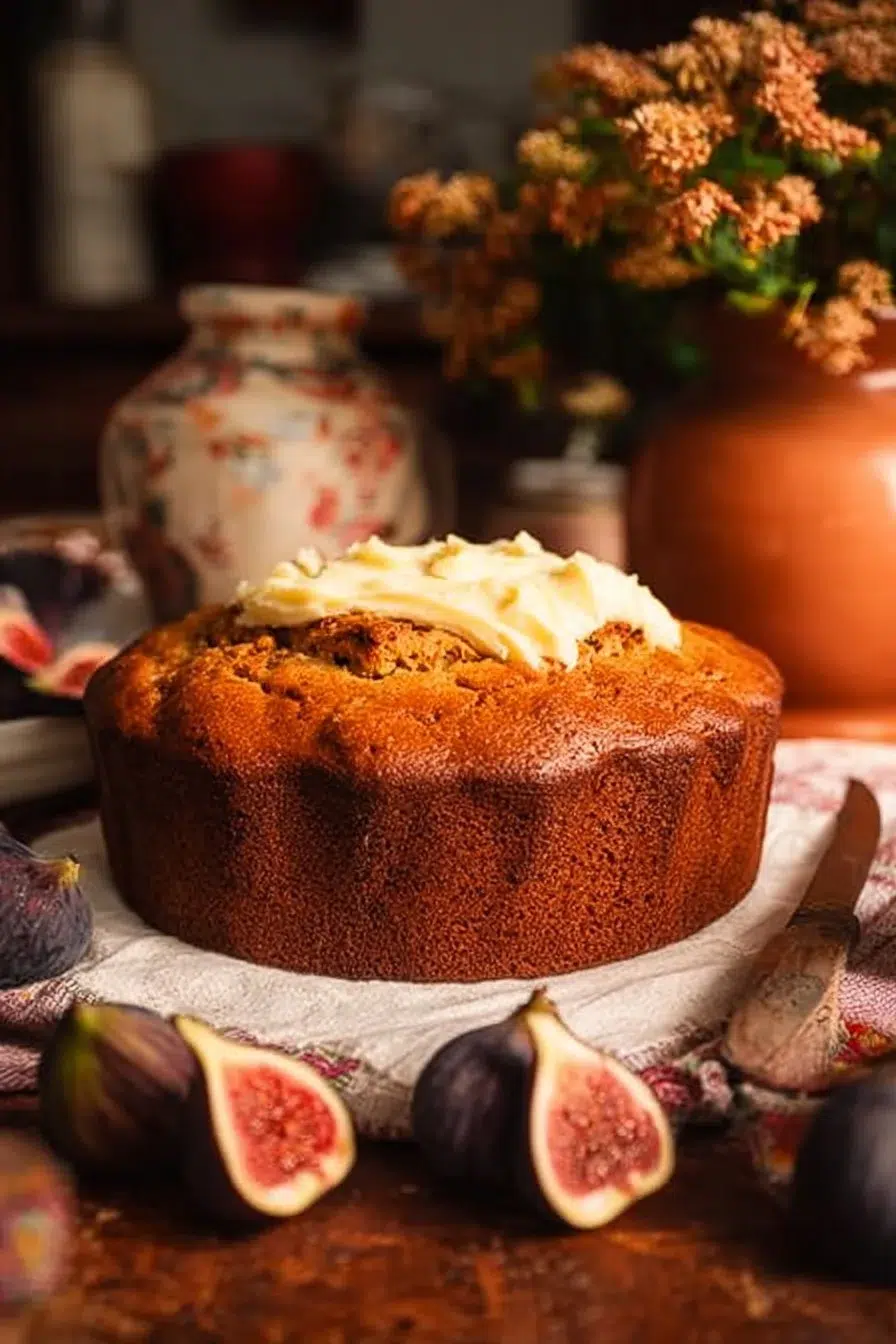 Orange Cardamom Fig Cake