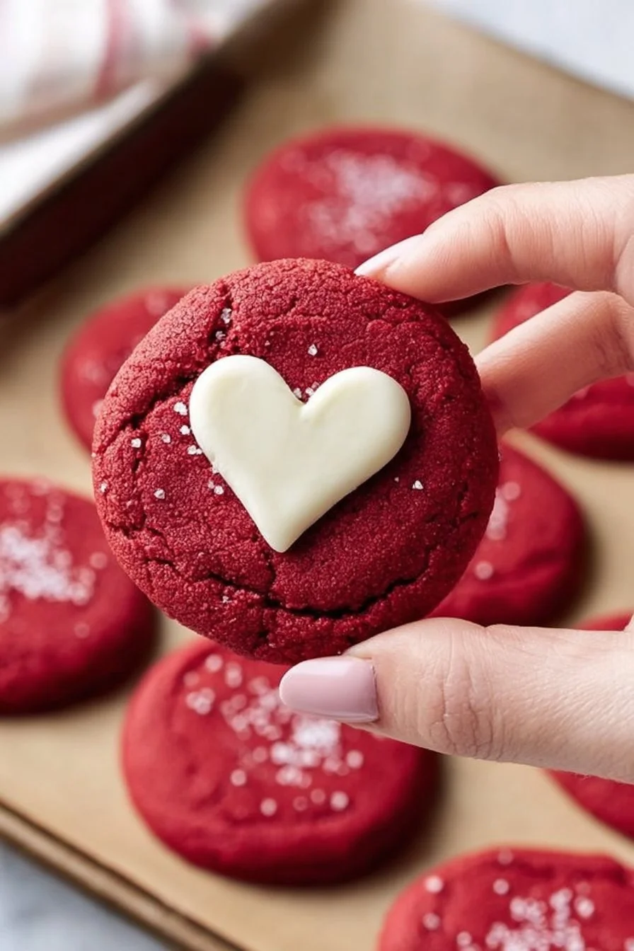 Red Velvet Sugar Cookies