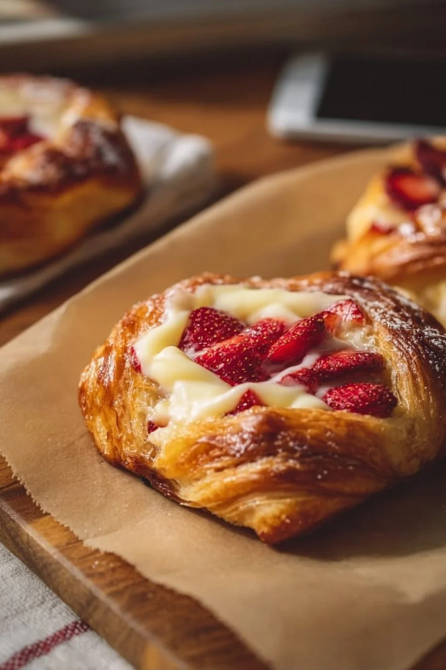 Strawberry Danish with Cream Cheese Recipe Delight