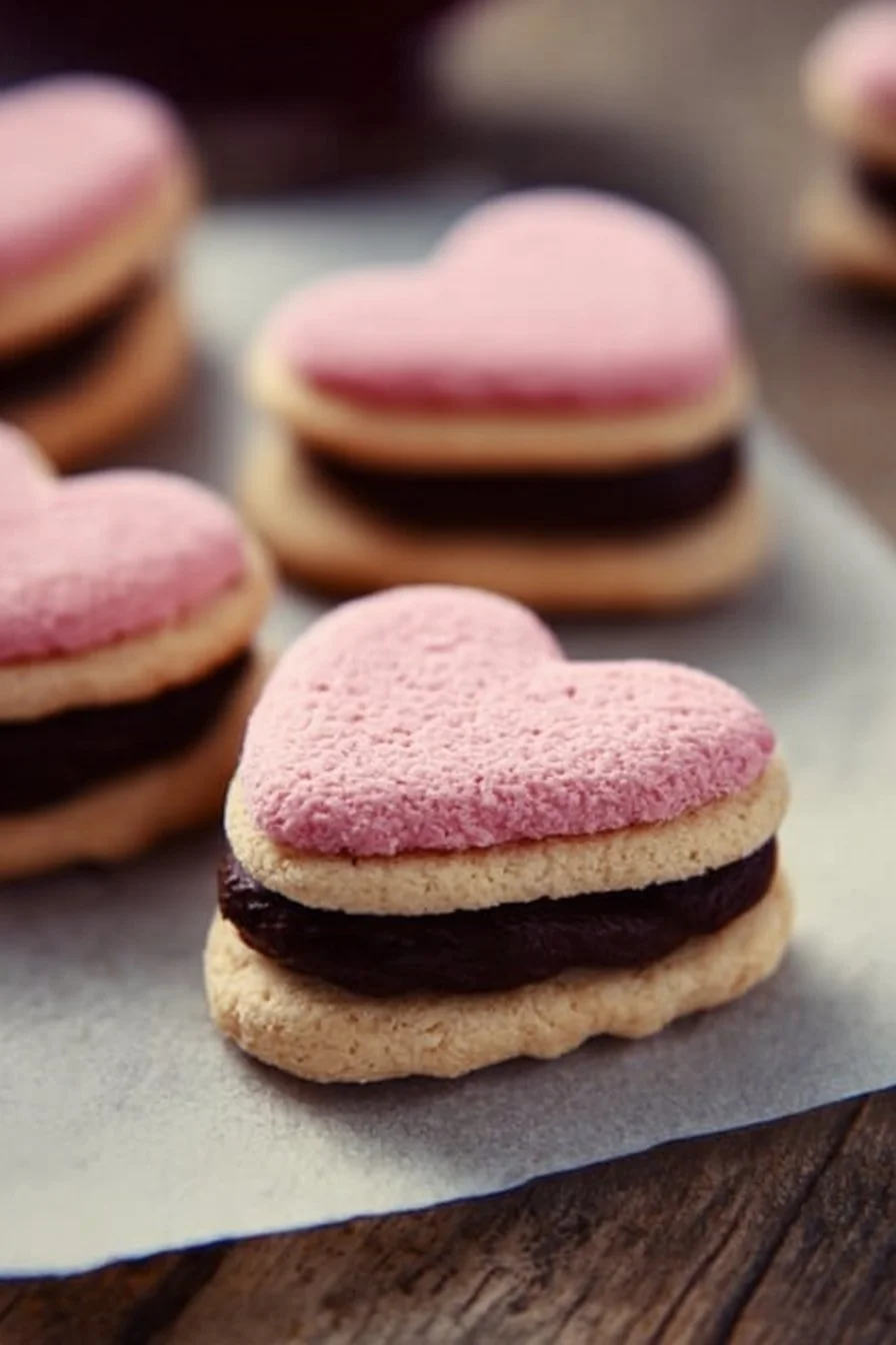 Valentine Heart Sandwich Cookies