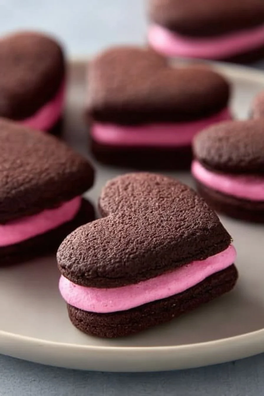 Valentine Heart Sandwich Cookies